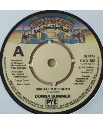 Dim All The Lights [Donna Summer] – Vinyl 7", 45 RPM, Single