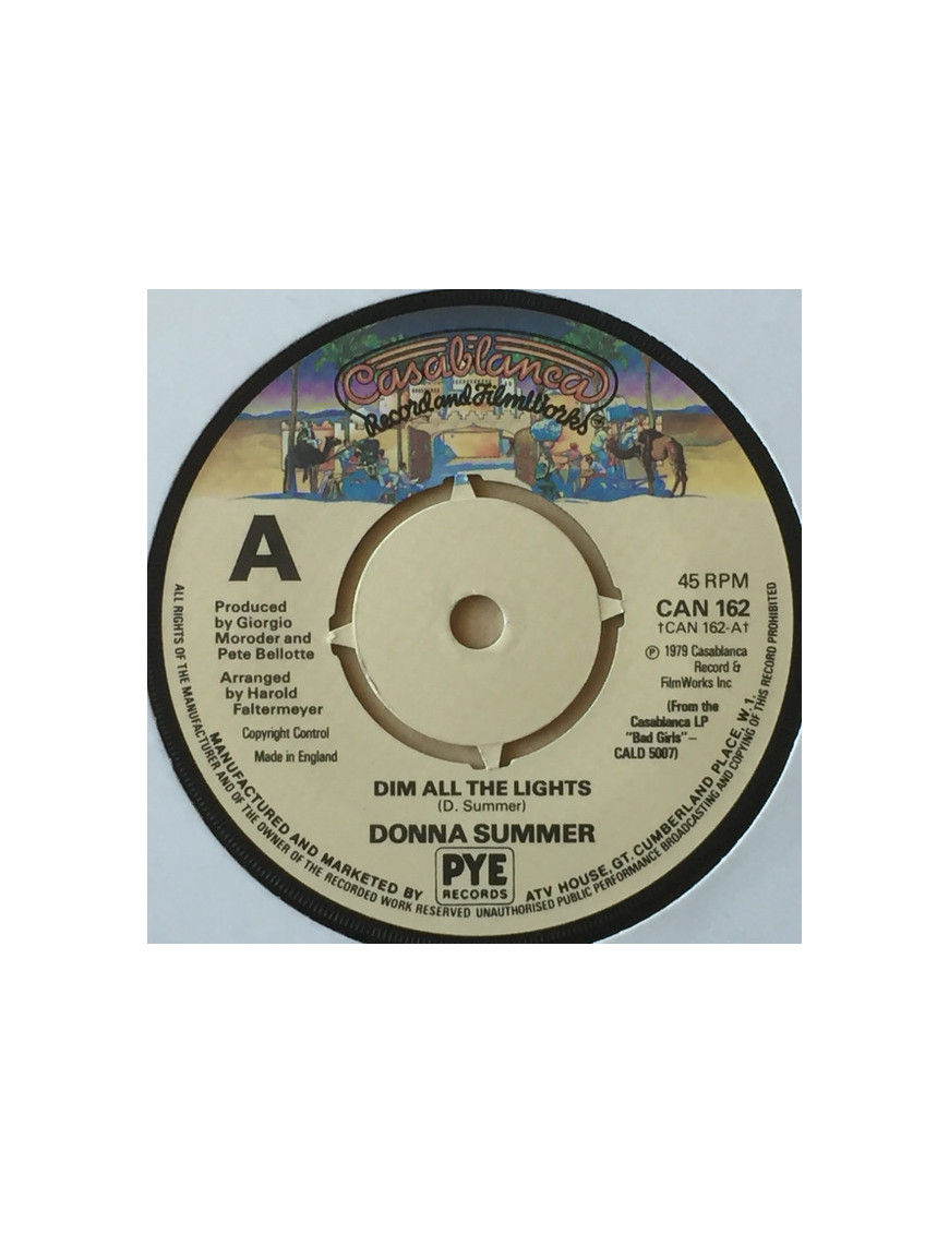 Dim All The Lights [Donna Summer] - Vinyl 7", 45 RPM, Single