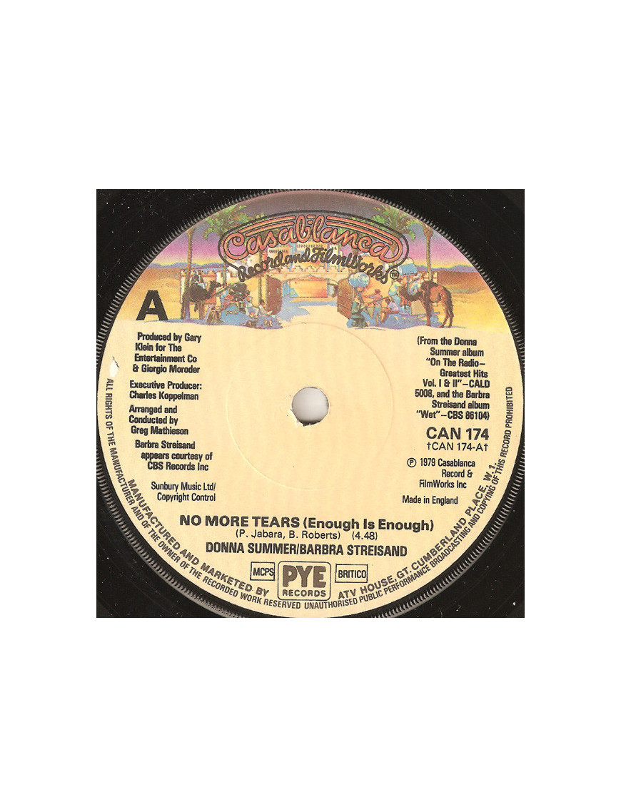 No More Tears (Enough Is Enough) [Donna Summer,...] - Vinyl 7", 45 RPM, Single [product.brand] 1 - Shop I'm Jukebox 