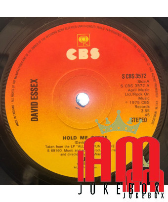Hold Me Close [David Essex] - Vinyl 7", 45 tours, Single, Stéréo [product.brand] 1 - Shop I'm Jukebox 