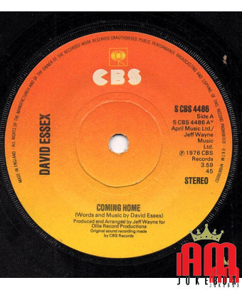 Coming Home [David Essex] - Vinyle simple, 7", 45 tours [product.brand] 1 - Shop I'm Jukebox 