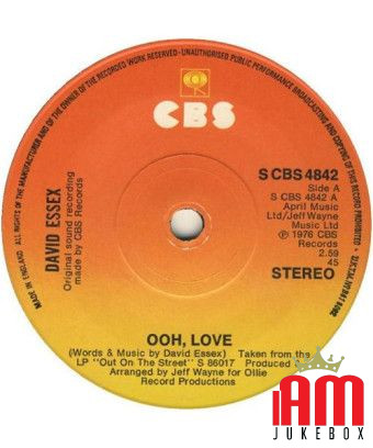 Ooh, Love [David Essex] – Vinyl 7", 45 RPM [product.brand] 1 - Shop I'm Jukebox 