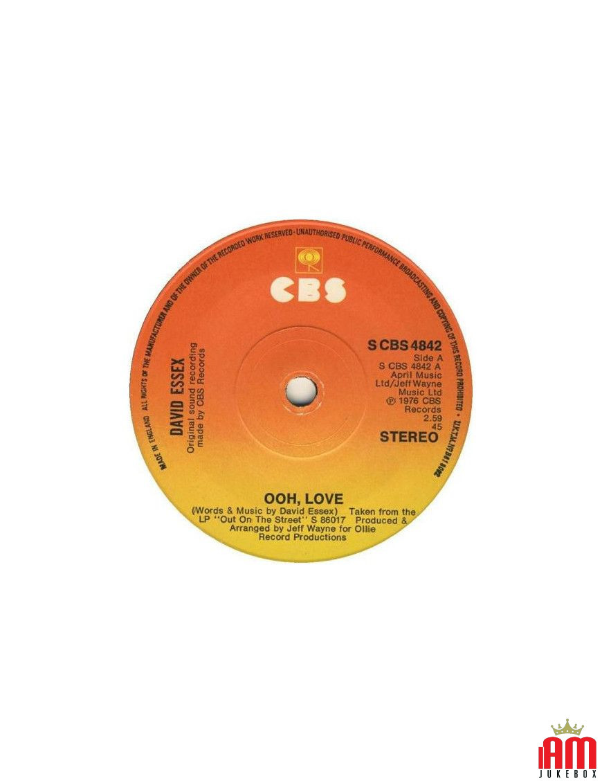 Ooh, Love [David Essex] – Vinyl 7", 45 RPM [product.brand] 1 - Shop I'm Jukebox 