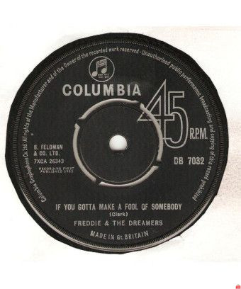 Si tu dois faire un fou de quelqu'un [Freddie & The Dreamers] - Vinyl 7", 45 RPM, Single [product.brand] 1 - Shop I'm Jukebox 