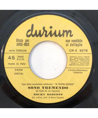 I'm Tremendo [Rocky Roberts] - Vinyl 7", 45 RPM, Jukebox [product.brand] 1 - Shop I'm Jukebox 