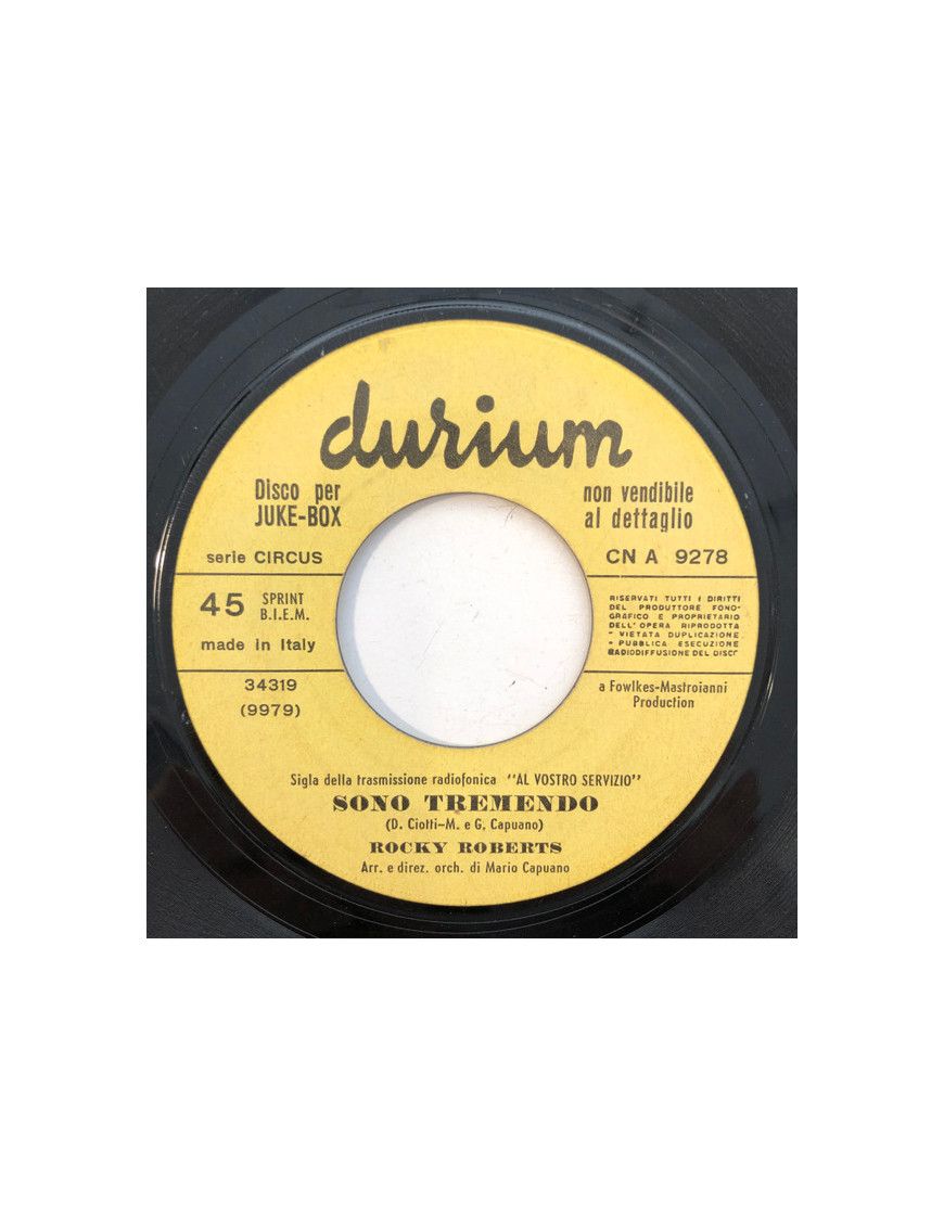 I'm Tremendo [Rocky Roberts] - Vinyl 7", 45 RPM, Jukebox [product.brand] 1 - Shop I'm Jukebox 