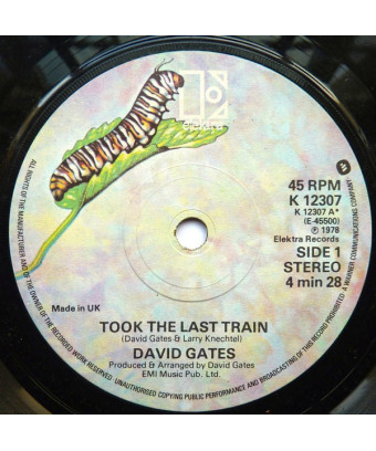 Took The Last Train [David Gates] - Vinyl 7", 45 RPM, Single [product.brand] 1 - Shop I'm Jukebox 