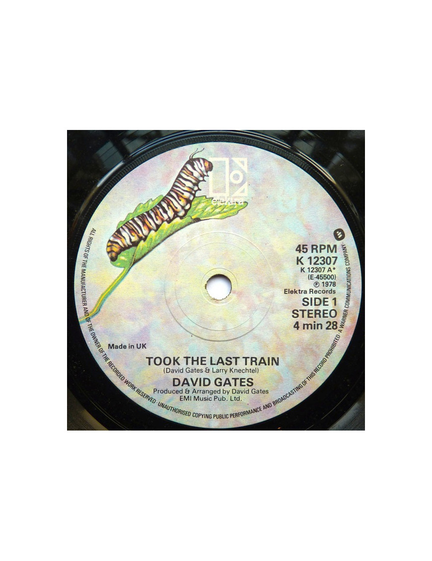 Took The Last Train [David Gates] – Vinyl 7", 45 RPM, Single [product.brand] 1 - Shop I'm Jukebox 