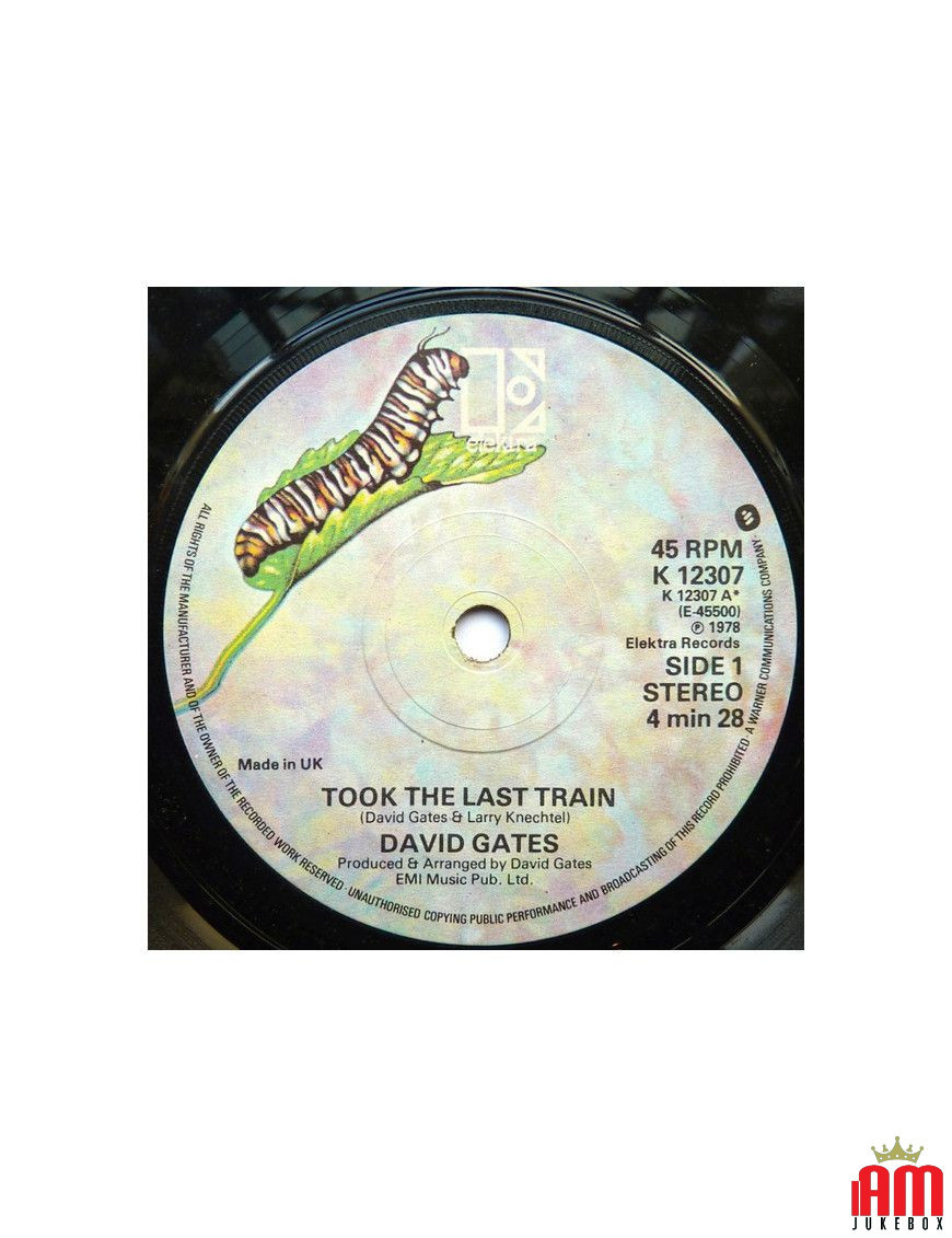 Took The Last Train [David Gates] – Vinyl 7", 45 RPM, Single [product.brand] 1 - Shop I'm Jukebox 