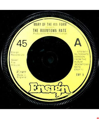 Mary Of The 4th Form (Alternate Version) [The Boomtown Rats] - Vinyl 7", 45 RPM, Single [product.brand] 1 - Shop I'm Jukebox 