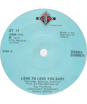 Love To Love You Baby [Donna Summer] - Vinyle 7", Single, 45 tours [product.brand] 1 - Shop I'm Jukebox 