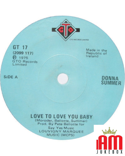 Love To Love You Baby [Donna Summer] - Vinyl 7", Single, 45 RPM [product.brand] 1 - Shop I'm Jukebox 