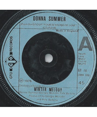 Mélodie d'hiver [Donna Summer] - Vinyle 7", 45 TR/MIN [product.brand] 1 - Shop I'm Jukebox 