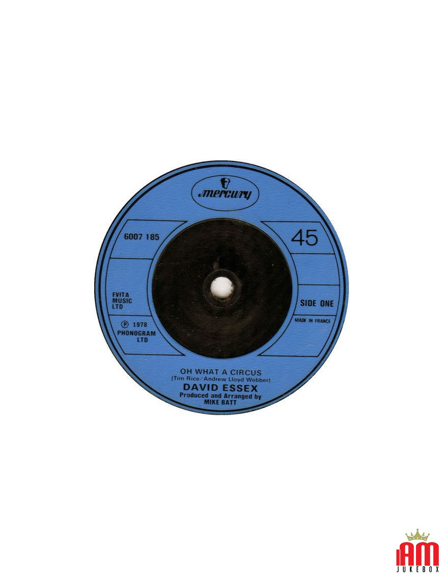 Oh What A Circus [David Essex] - Vinyl 7", Single, 45 RPM [product.brand] 1 - Shop I'm Jukebox 