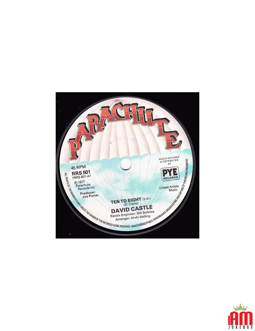 Ten To Eight [David Castle] - Vinyl 7", 45 RPM [product.brand] 1 - Shop I'm Jukebox 