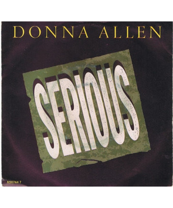 Serious [Donna Allen] - Vinyl 7", 45 RPM, Single, Stéréo [product.brand] 1 - Shop I'm Jukebox 