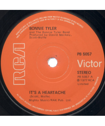 It's A Heartache [Bonnie Tyler,...] - Vinyl 7", 45 RPM, Single [product.brand] 1 - Shop I'm Jukebox 