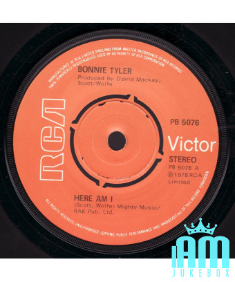 Me voici [Bonnie Tyler] - Vinyl 7", 45 RPM, Single [product.brand] 1 - Shop I'm Jukebox 