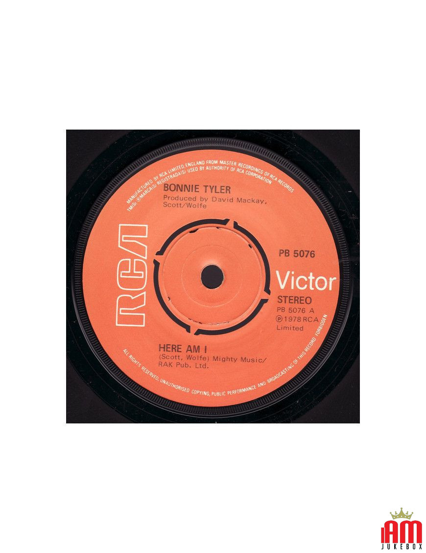 Me voici [Bonnie Tyler] - Vinyl 7", 45 RPM, Single [product.brand] 1 - Shop I'm Jukebox 