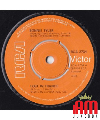 Perdu en France [Bonnie Tyler] - Vinyl 7", 45 RPM, Single [product.brand] 1 - Shop I'm Jukebox 