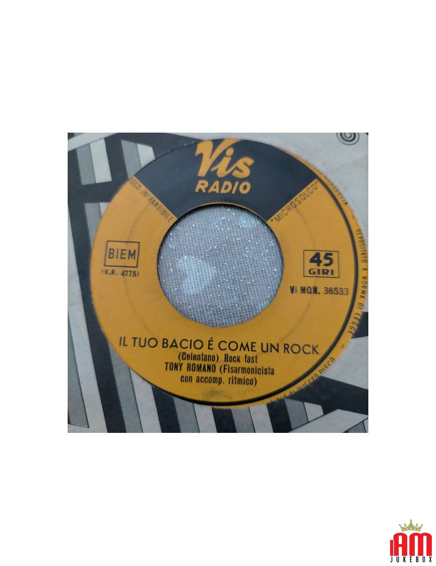 Ton baiser est comme un rocher [Tony Romano (2)] - Vinyle 7", 45 tours [product.brand] 1 - Shop I'm Jukebox 