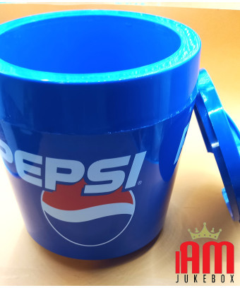 Pepsi ice bucket vintage 80s design in plastic ice holder
