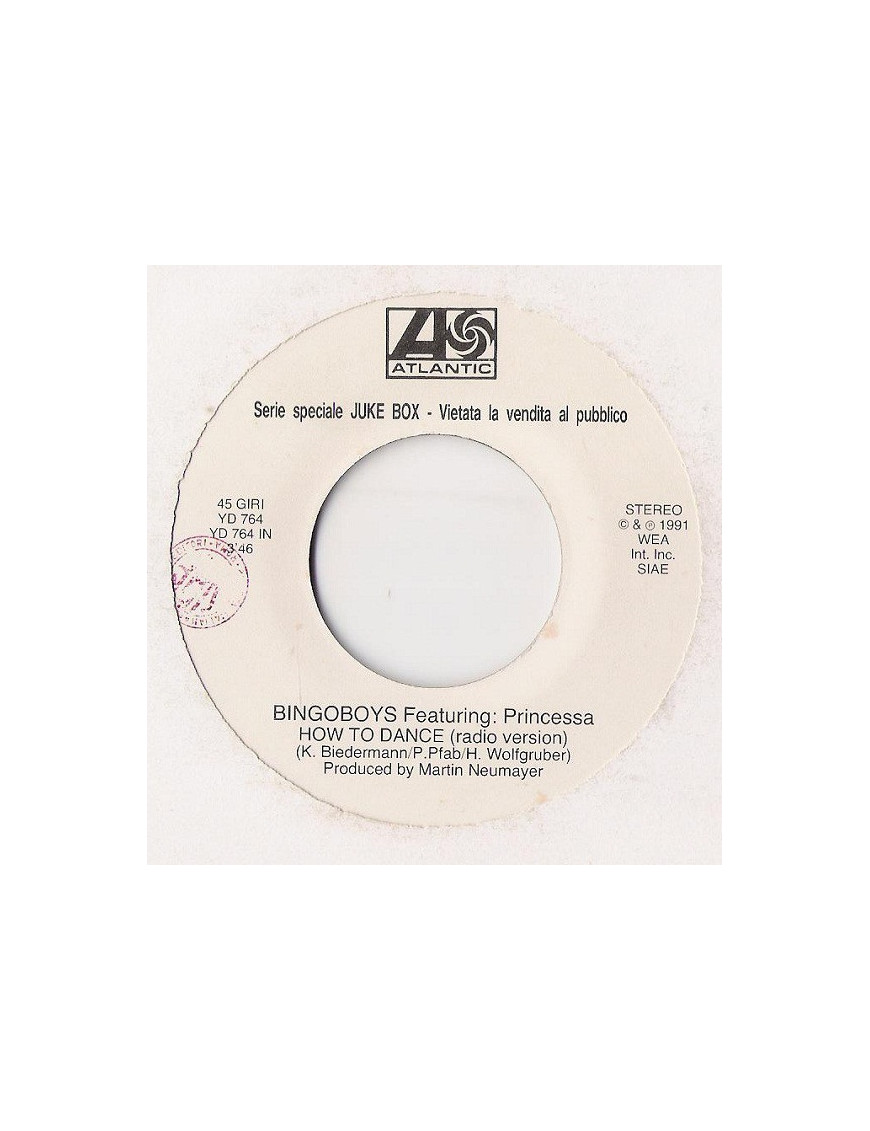 How To Dance   Mother's Eyes [Bingoboys,...] - Vinyl 7", 45 RPM, Jukebox, Stereo