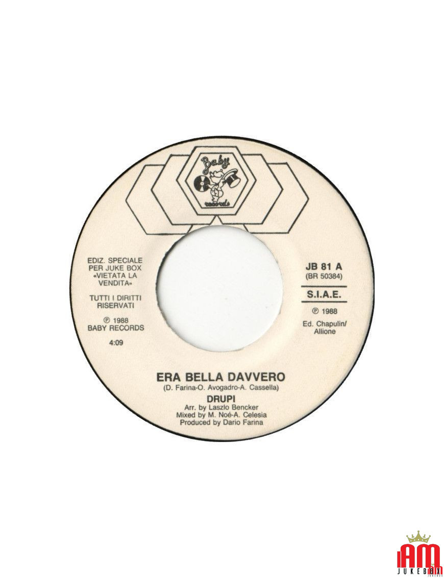 Era Bella Davvero Sarà Per Te [Drupi (2),...] - Vinyl 7", 45 RPM, Jukebox [product.brand] 1 - Shop I'm Jukebox 