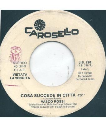 Que se passe-t-il dans la ville Iena [Vasco Rossi,...] - Vinyl 7", 45 RPM, Jukebox [product.brand] 1 - Shop I'm Jukebox 