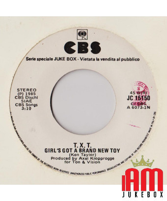 Girl's Got A Brand New Toy I'm On Fire [TXT,...] – Vinyl 7", 45 RPM, Jukebox, Stereo [product.brand] 1 - Shop I'm Jukebox 