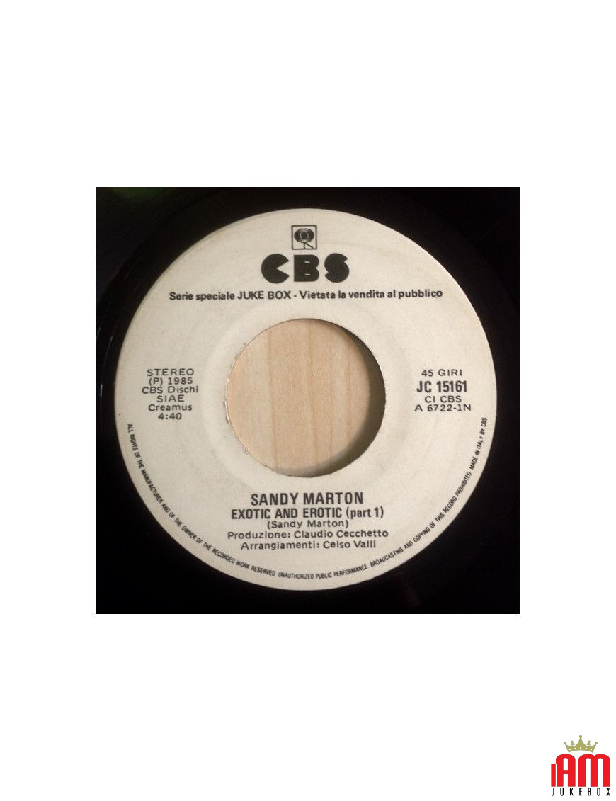 Exotic And Erotic (Part 1) Cold As Ice [Sandy Marton,...] - Vinyl 7", 45 RPM, Jukebox [product.brand] 1 - Shop I'm Jukebox 