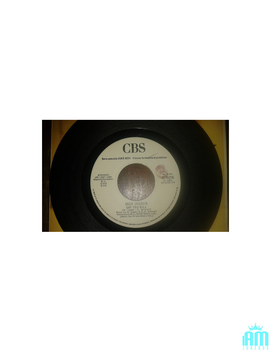 Sugar Free   Say You Will [Wa Wa Nee,...] - Vinyl 7", 45 RPM, Jukebox