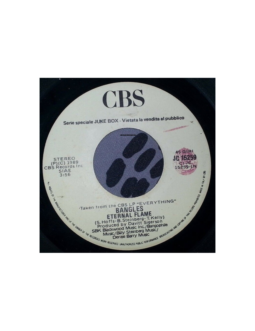 Eternal Flame Little Jackie Wants To Be A Star [Bangles,...] - Vinyl 7", 45 RPM, Jukebox [product.brand] 1 - Shop I'm Jukebox 