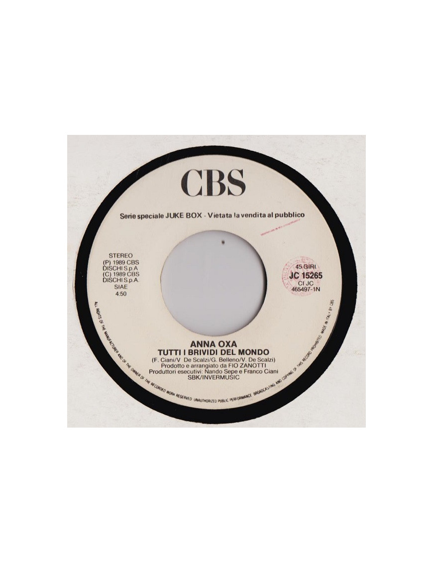 Tutti I Brividi Del Mondo Lambada [Anna Oxa,...] – Vinyl 7", 45 RPM, Jukebox, Stereo [product.brand] 1 - Shop I'm Jukebox 