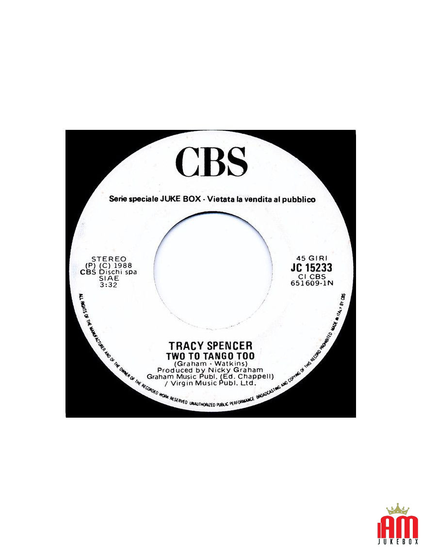 Two To Tango Too Hole In My Heart (All The Way To China) [Tracy Spencer,...] – Vinyl 7", 45 RPM, Jukebox, Stereo [product.brand]