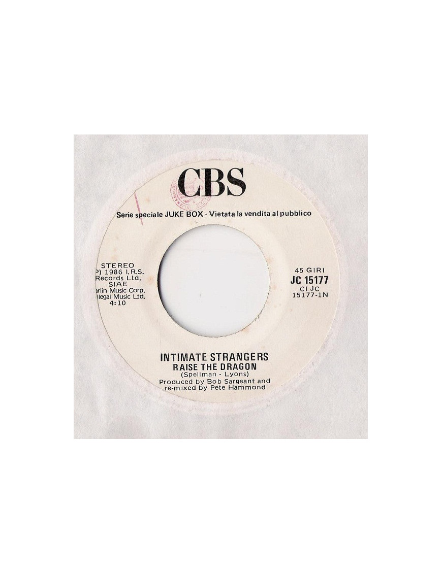 Raise The Dragon   No Easy Way Out [Intimate Strangers (2),...] - Vinyl 7", 45 RPM, Jukebox, Stereo