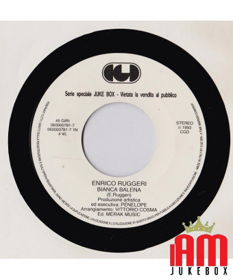 Bianca Balena Arcobaleno (Edit Version) [Enrico Ruggeri,...] - Vinyle 7", 45 RPM, Jukebox [product.brand] 1 - Shop I'm Jukebox 