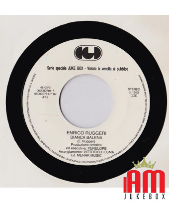 Bianca Balena Arcobaleno (Bearbeitungsversion) [Enrico Ruggeri,...] – Vinyl 7", 45 RPM, Jukebox [product.brand] 1 - Shop I'm Juk