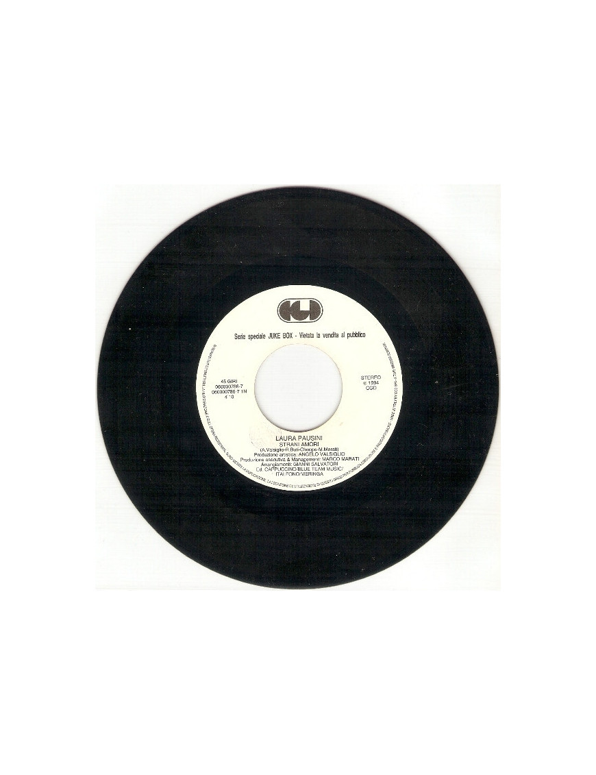 Strani Amori   Se Mi Ami [Laura Pausini,...] - Vinyl 7", 45 RPM, Jukebox