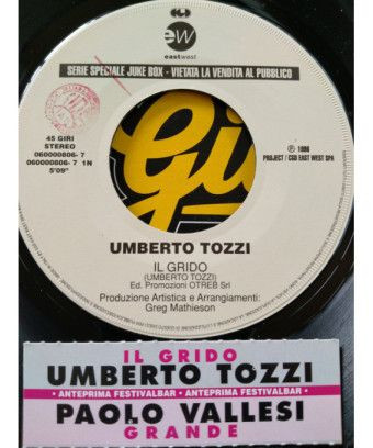 Il Grido Grande [Umberto Tozzi,...] - Vinyl 7", 45 RPM, Promo [product.brand] 1 - Shop I'm Jukebox 