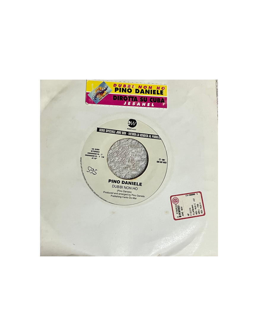 Dobbi Non Ho Jesahel [Pino Daniele,...] - Vinyle 7", 45 RPM, Jukebox [product.brand] 1 - Shop I'm Jukebox 