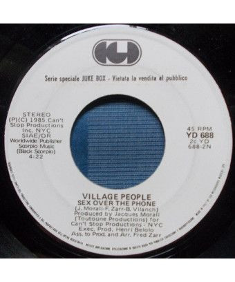 Sex Over The Phone When The Rain Begins To Fall [Village People,...] - Vinyl 7", 45 RPM, Jukebox [product.brand] 1 - Shop I'm Ju