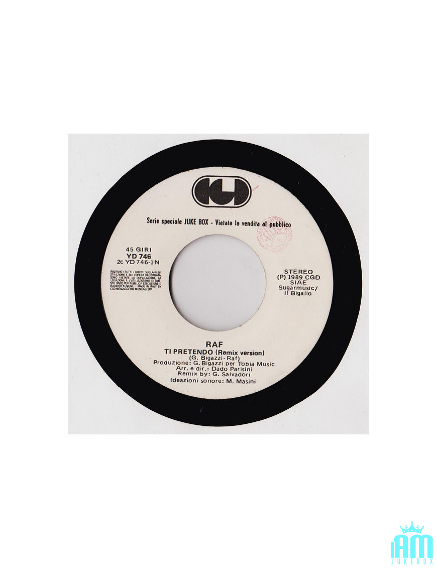 I Want You to Come Out Fighting [Raf (5),...] - Vinyl 7", 45 RPM, Jukebox [product.brand] 1 - Shop I'm Jukebox 