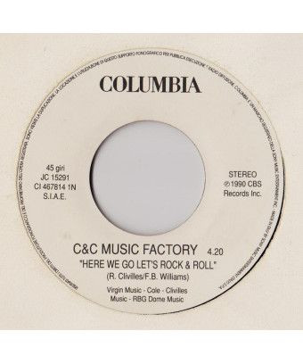 Here We Go Let's Rock & Roll Shine On [C + C Music Factory,...] - Vinyle 7", 45 RPM, Stéréo [product.brand] 1 - Shop I'm Jukebox