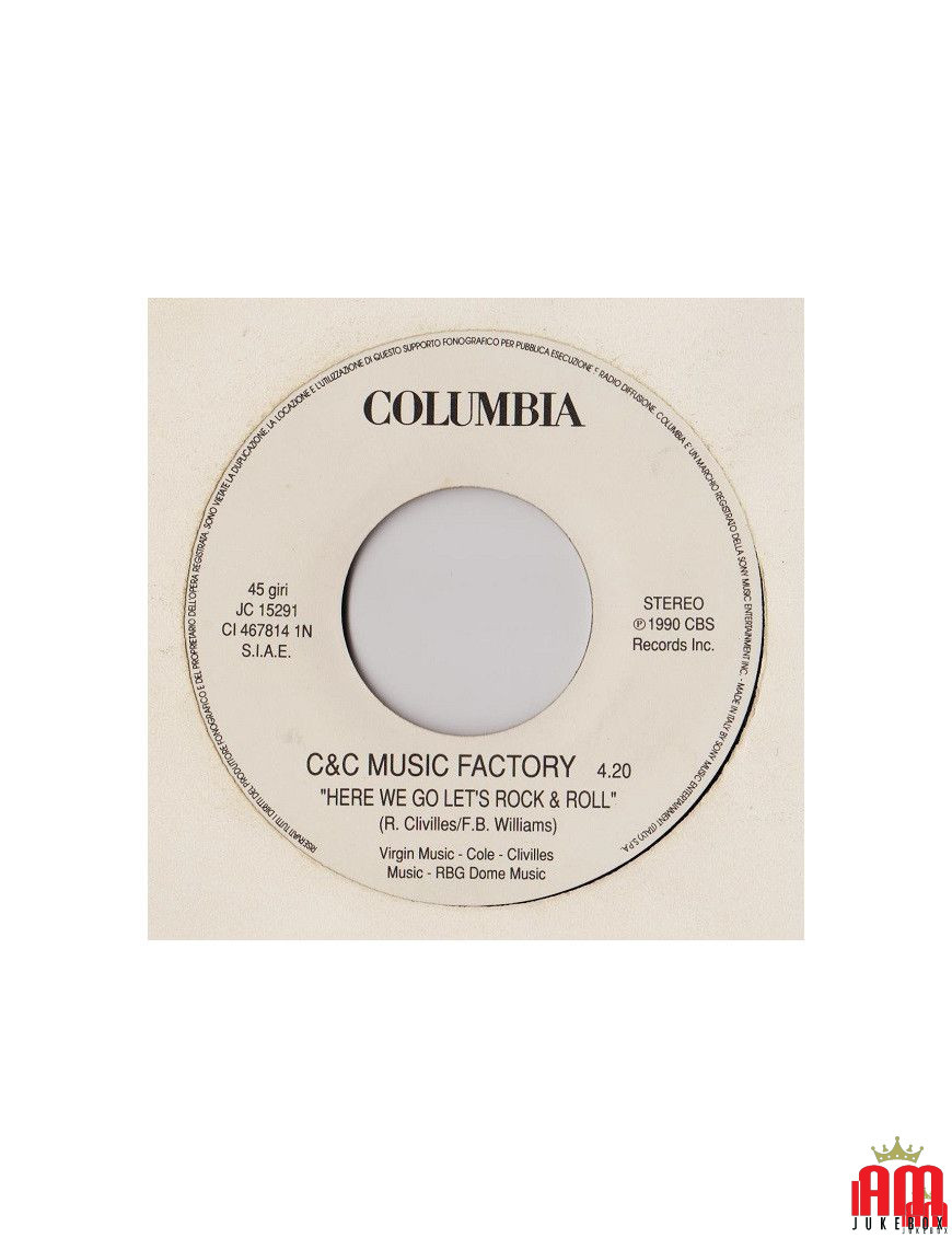 Here We Go Let's Rock & Roll Shine On [C + C Music Factory,...] – Vinyl 7", 45 RPM, Stereo [product.brand] 1 - Shop I'm Jukebox 