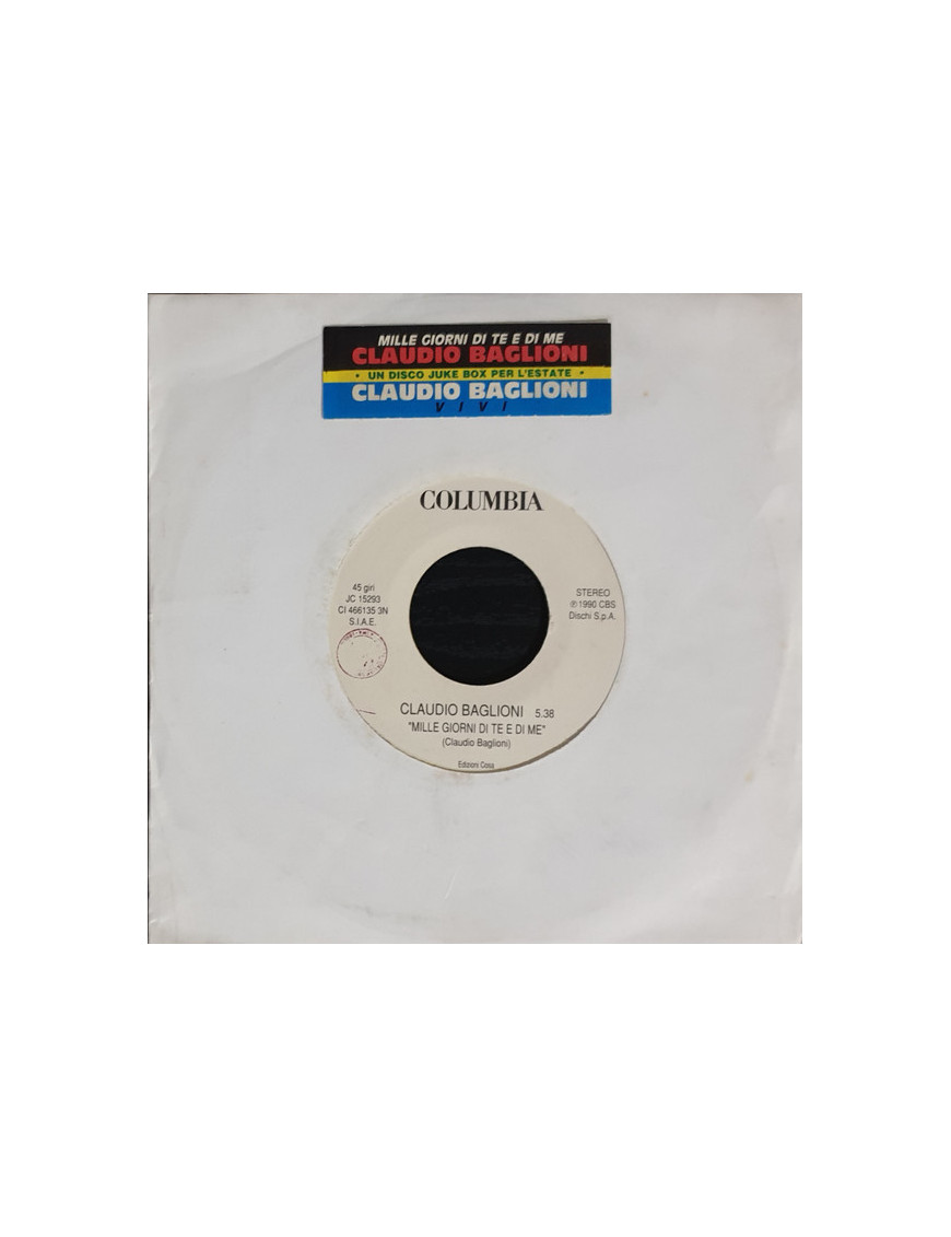 Mille Giorni Di Te E Di Me Vivi [Claudio Baglioni] - Vinyl 7", 45 RPM, Single [product.brand] 1 - Shop I'm Jukebox 