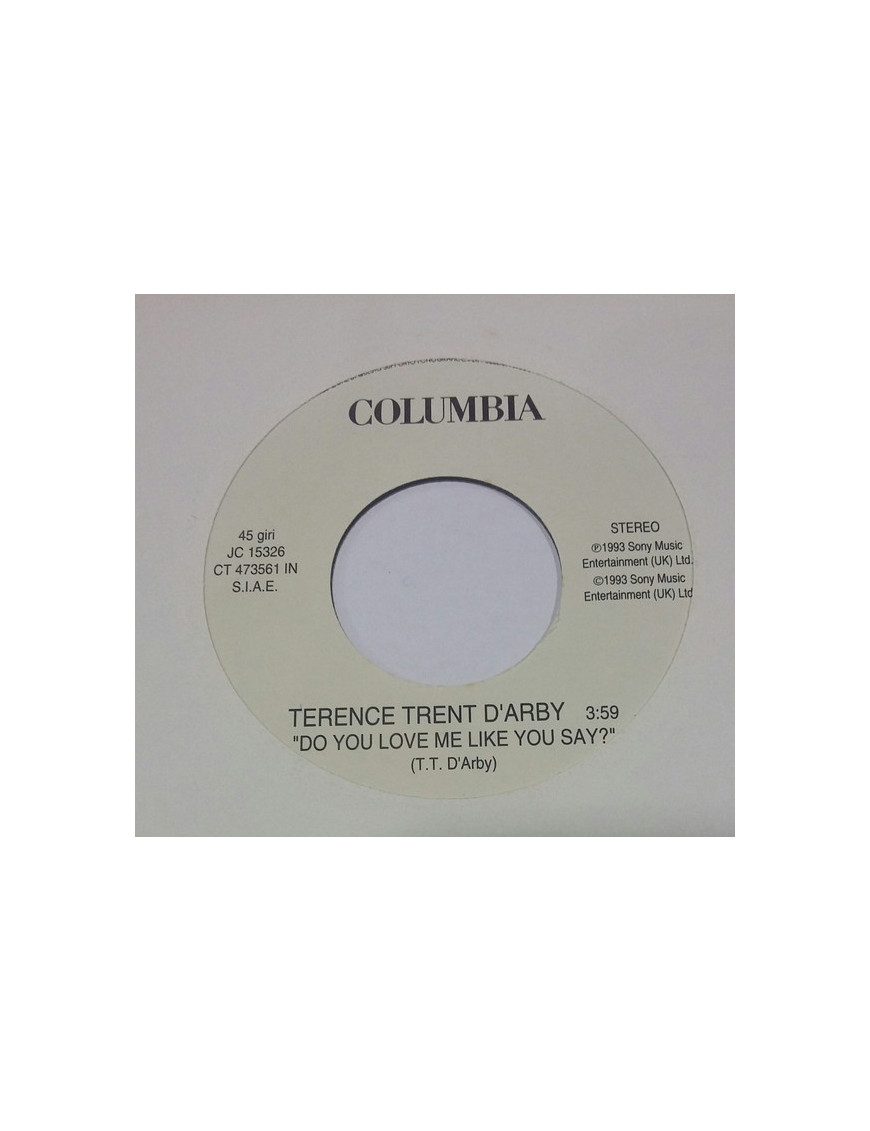 Liebst du mich, wie du sagst? I Miss You [Terence Trent D'Arby,...] – Vinyl 7", 45 RPM, Promo [product.brand] 1 - Shop I'm Jukeb