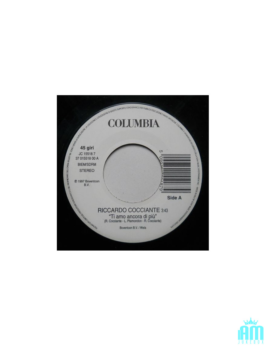 Je t'aime encore plus, un prisonnier du passé [Riccardo Cocciante,...] - Vinyl 7", 45 RPM, Jukebox [product.brand] 1 - Shop I'm 