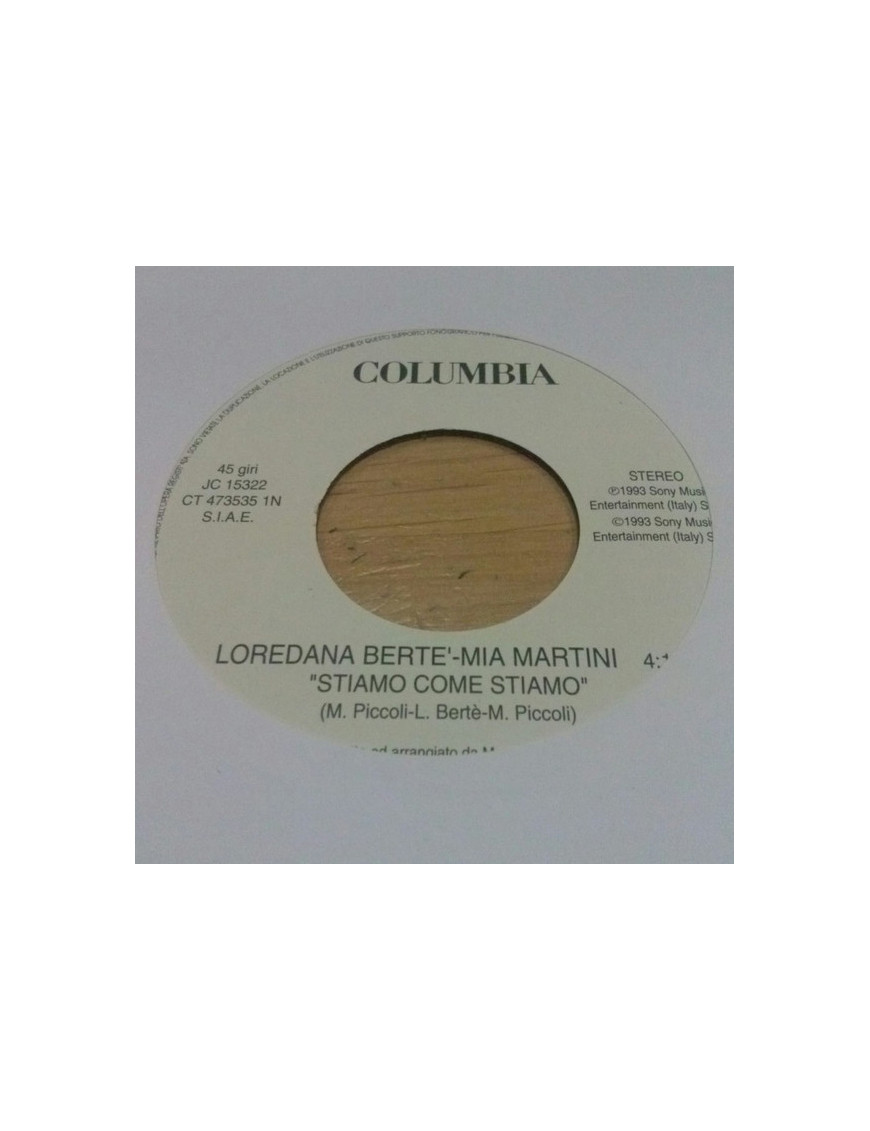 Stiamo Come Stiamo   Sogno [Loredana Bertè,...] - Vinyl 7", 45 RPM