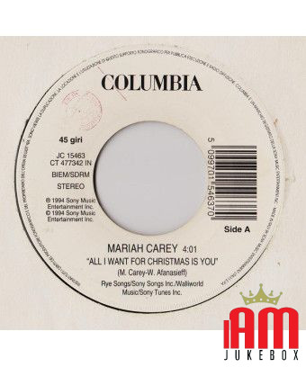 Tout ce que je veux pour Noël, c'est toi le paradis [Mariah Carey,...] - Vinyl 7", 45 RPM, Jukebox [product.brand] 1 - Shop I'm 